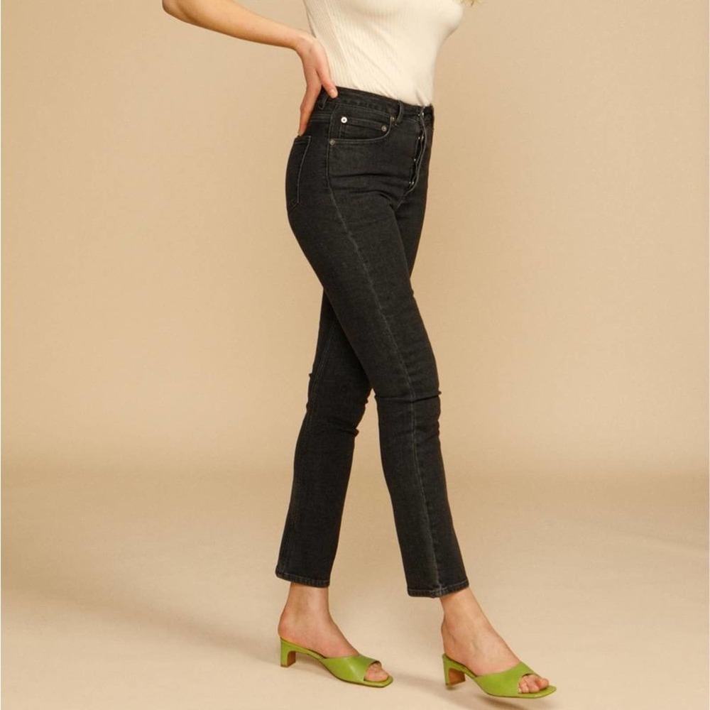 Rouje High Rise Black Jeans